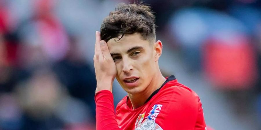 Begehrt bei europäischen Toplclubs: Leverkusens Kai Havertz. Foto: Rolf Vennenbernd/dpa
