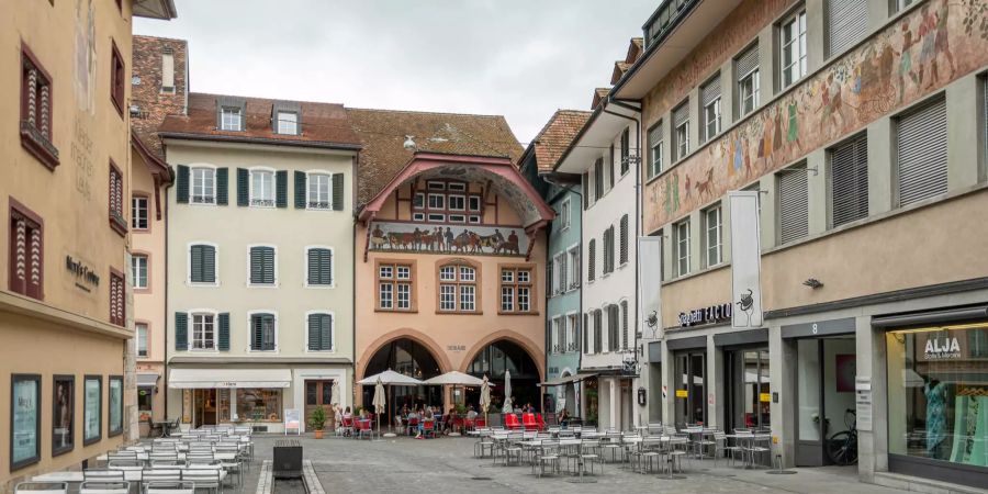 Die Altstadt von Aarau.