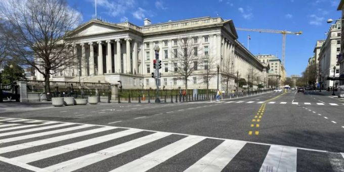 Das US-Finanzministerium. USA