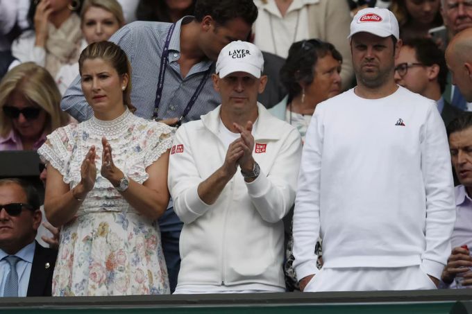 Mirka Federer unterstützt Roger an fast allen Spielen. Roger Federer