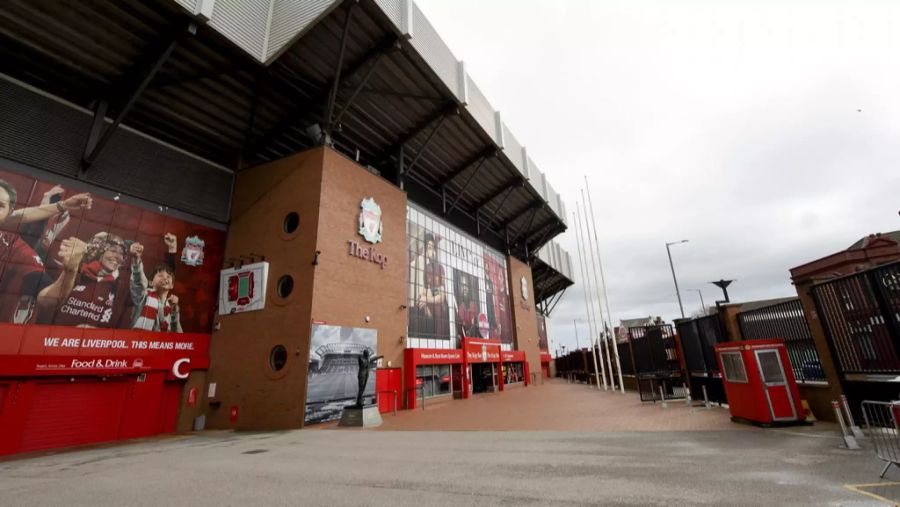 Aussenansicht des Anfield-Stadions.