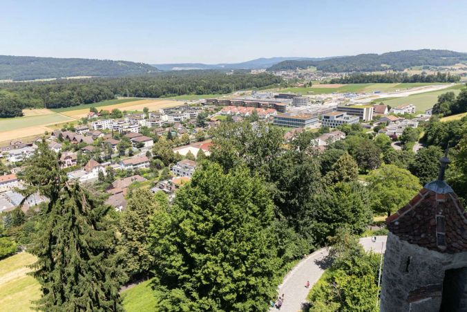 Blick vom Balkon