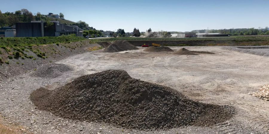 Kies- und Sandabbau in Birmenstorf (AG).