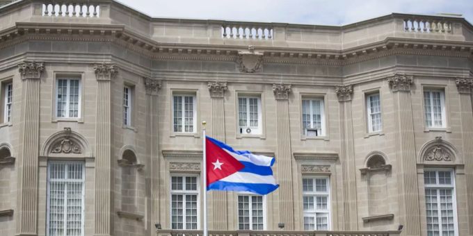 Die kubanische Botschaft in der US-Hauptstadt Washington kubanische botschaft washington