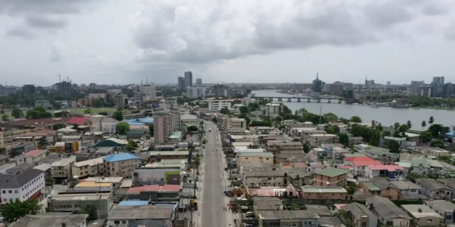 Leere Strassen in Nigerias Wirtschaftsmetropole Lagos