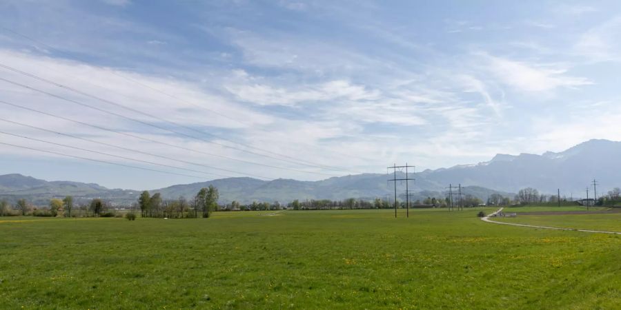 Landschaftsbild bei Schübelbach in Siebnen.