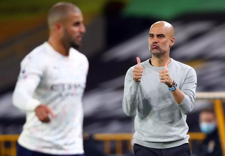 City-Trainer Pep Guardiola ist zufrieden mit dem Auftritt seiner Mannschaft.