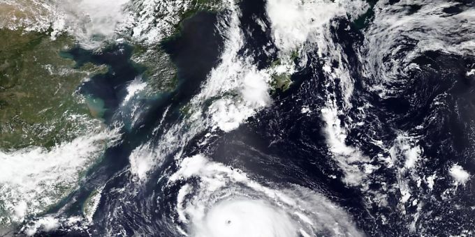 Der Taifun «Haishen» nähert sich der südlichen Regionen Japans. taifun haishen