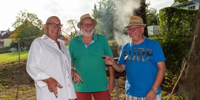 Gut gelauntes OK: Bruno A. Wirth, Röbi Kissling und Röbi Grossenbacher. WAB Wolfwil Begegnung