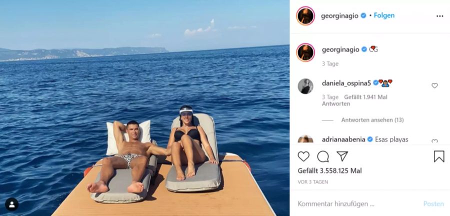 Cristiano Ronaldo und Georgina Rodriguez sind seit Ende 2016 ein Liebespaar.