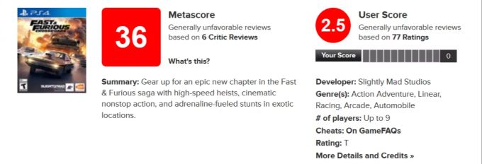 Fast & Furious Crossroads - Metacritic