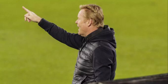 Trainer Ronald Koeman erwartet mehr von Lionel Messi. Lionel Messi Koeman