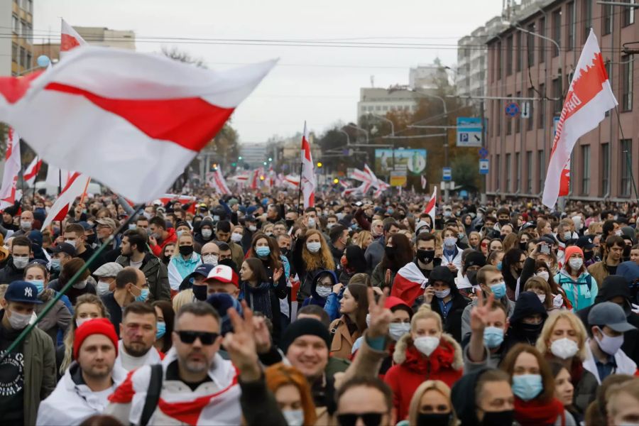 Belarus Generalstreik Protest