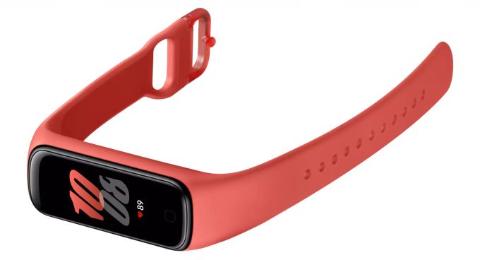 Die neue Galaxy Fit 2 kommt auch in einer roten Farbvariante. Samsung Galaxy Fit 2