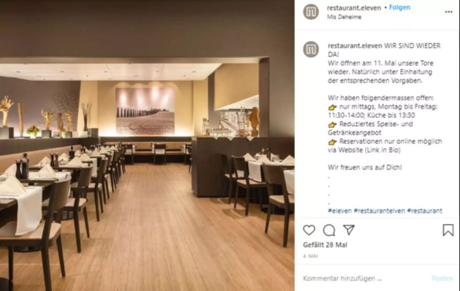 Im Restaurant «Eleven» wird die Partie zwischen Sion und YB gezeigt.