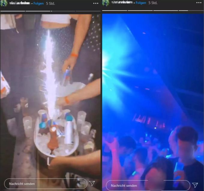 Videos auf den sozialen Medien zeigen, wie mächtig Alkohol floss und die Waadtländer eng beieinander tanzten. Waadtland Corona
