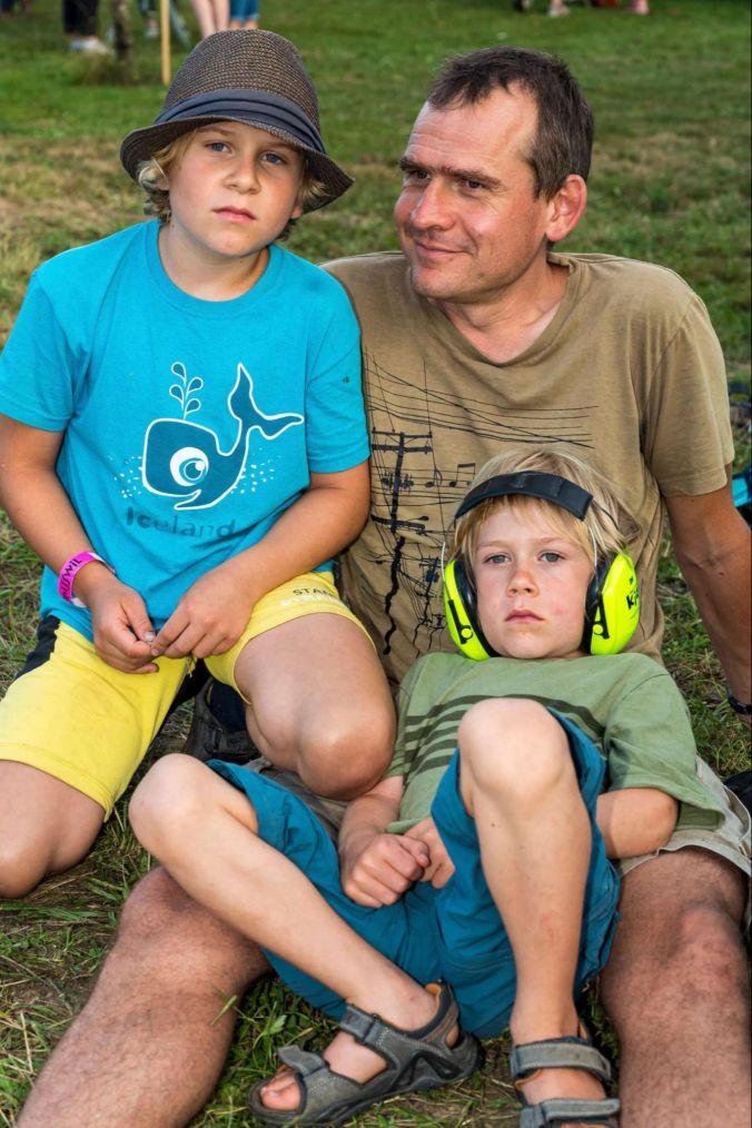 Mario (r) mit Silvan und Valentin