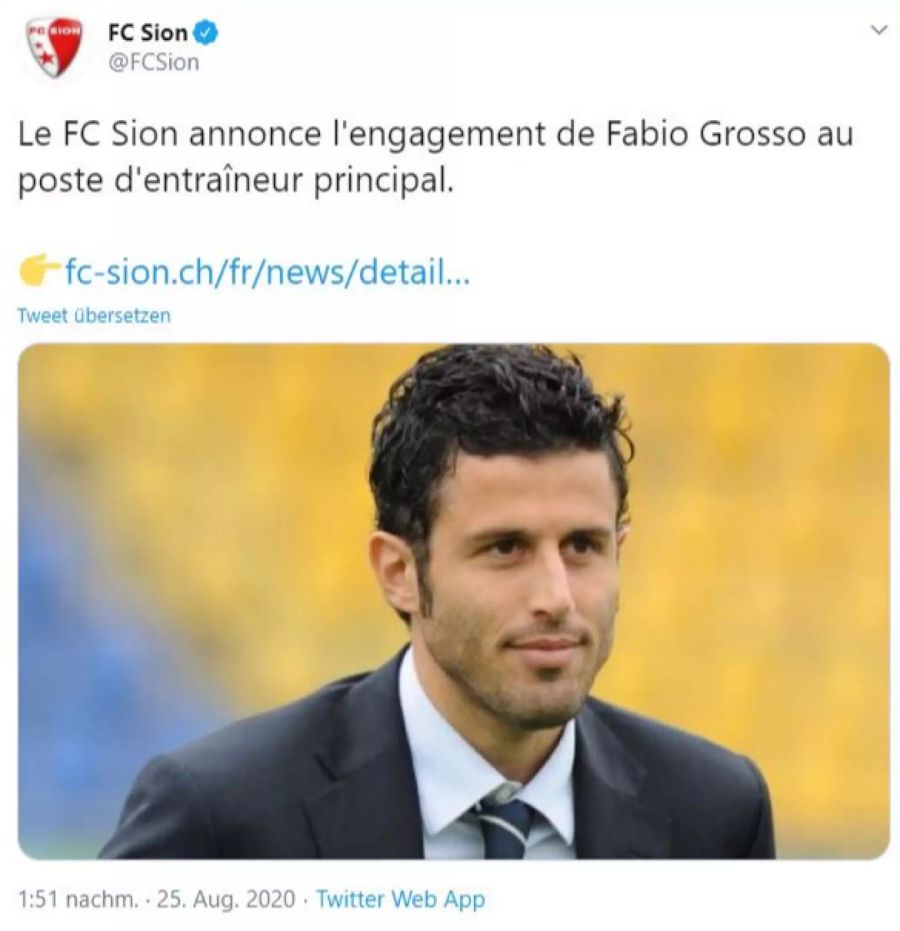 FC Sion Fabio Grosso