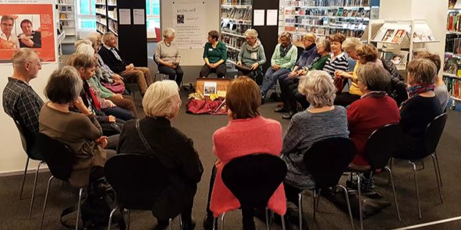 Erzählcafé Stadtbibliothek Uster.