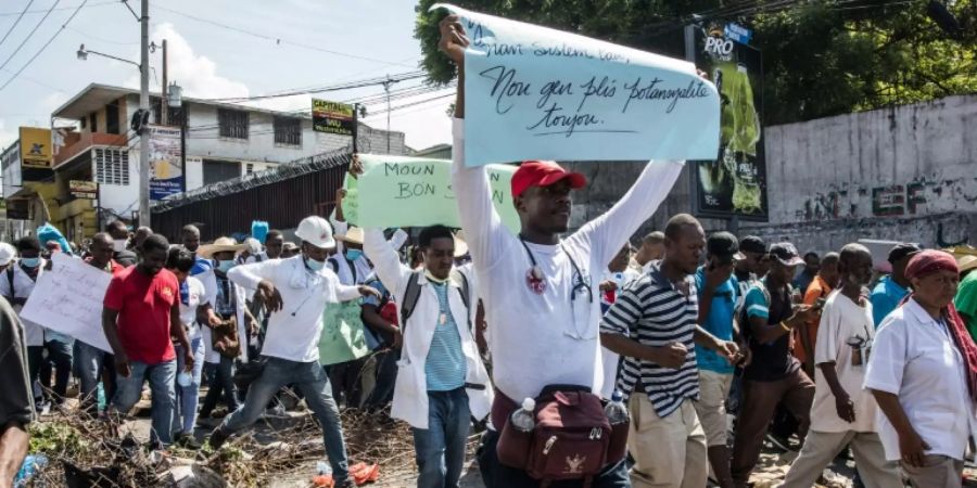 Demonstration in Port-au-Prince