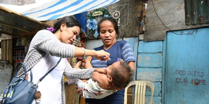 Massenimpfungen gegen das Poliovirus in Manila poliovirus