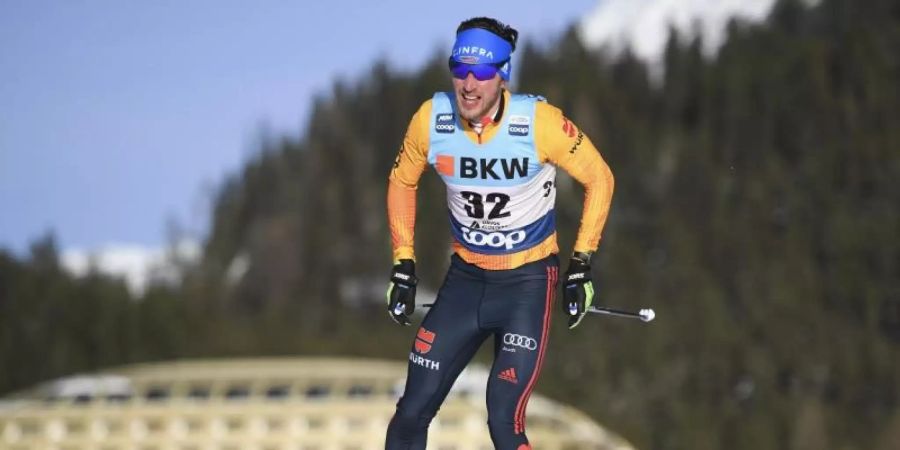 Wurde über fünfzehn Kilometer im Freistil Zehnter: Jonas Dobler. Foto: Gian Ehrenzeller/KEYSTONE/dpa