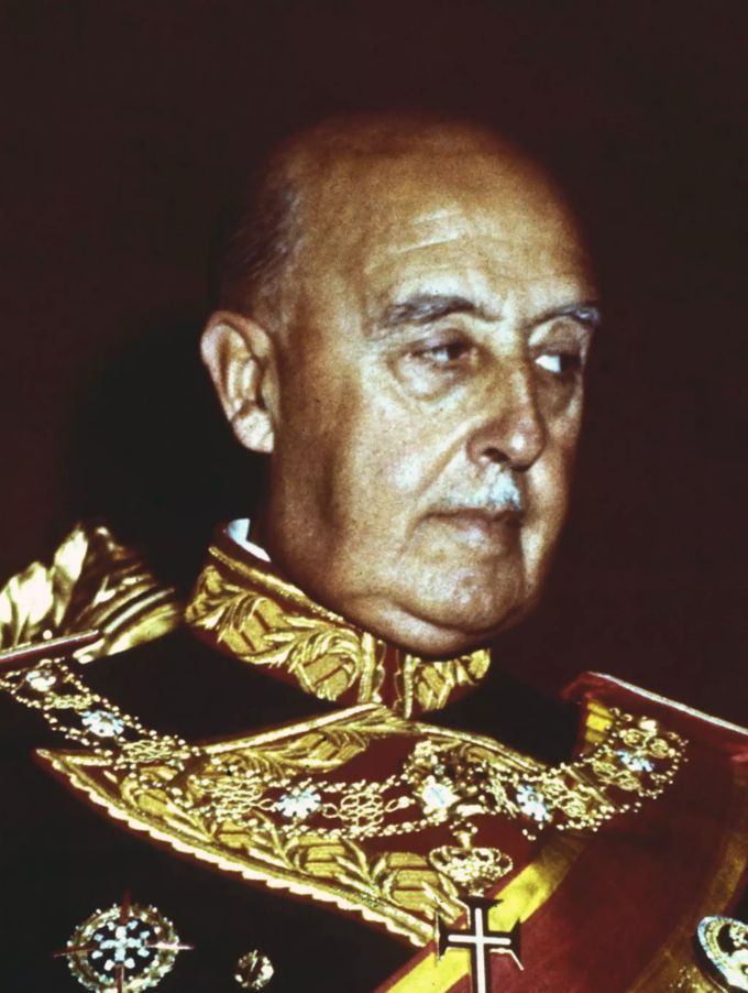 Undatiertes Bild des spanischen Diktators Francisco Franco. Spain Franco