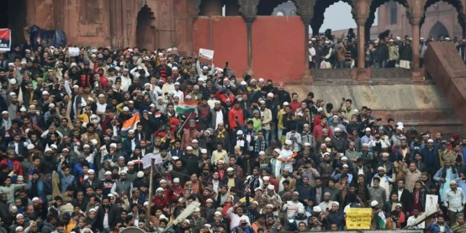 Gegen neues Gesetz - Erneute Massenproteste  in Indien