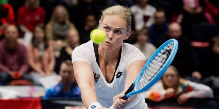 Macht Schluss mit der aktiven Tennis-Karriere: Anna-Lena Grönefeld. Foto: Julian Stratenschulte/dpa