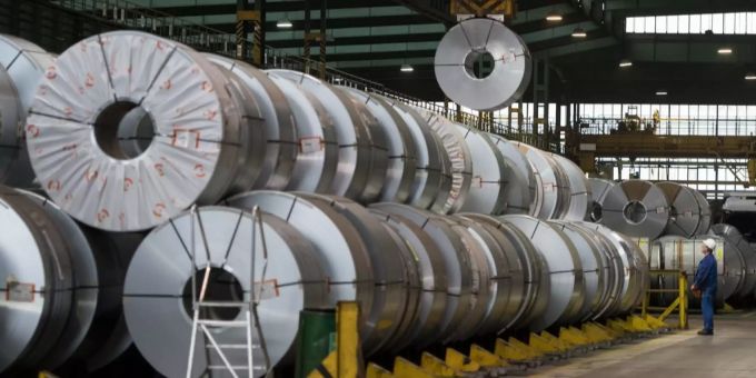 In der Salzgitter AG. Salzgitter AG Stahlwerk