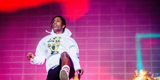ASAP Rocky im August bei einem Festival in den Niederlanden rihanna