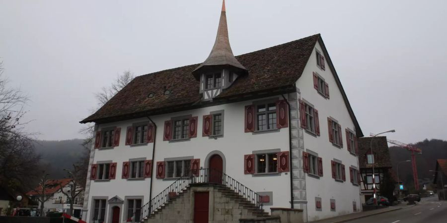 Im Dorfkern der Gemeinde Weiningen.
