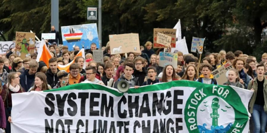 Schüler bei früheren Klimaprotesten