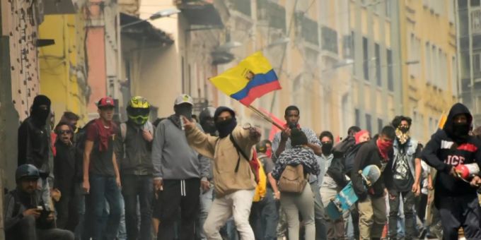 Proteste in Quito Proteste in Quito