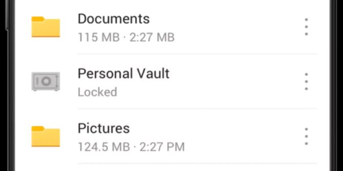 Microsoft OneDrive personal vault