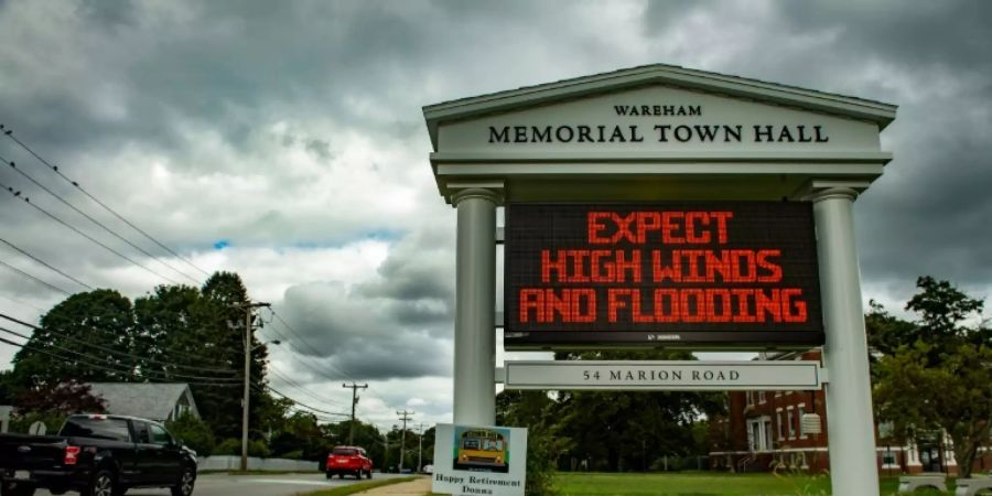 Sturm-Warnung in Massachusetts