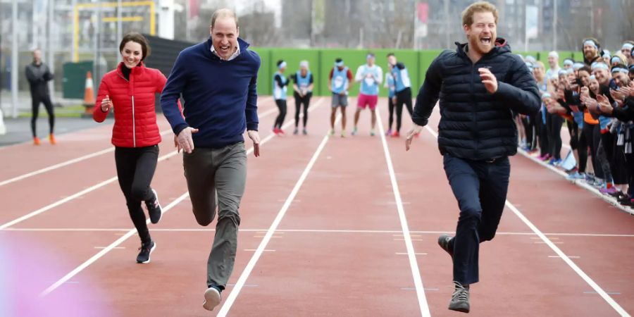 Kate und Harry sind beide sportbegeistert.