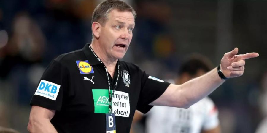 Handball-Bundestrainer Alfred Gislason. Foto: Daniel Karmann/dpa