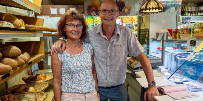 Priska und Hubert Jenny von Jenny's Dorfladen. Hubert Priska Jenny Jenny's Dorfladen