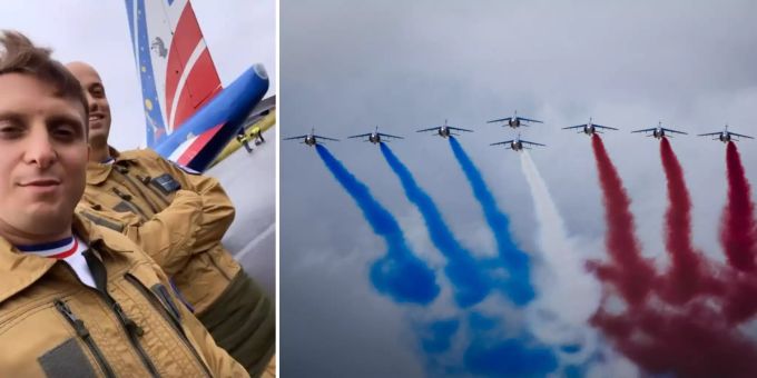 Die Youtuber «Mcfly et Carlito» durften bei der «Patrouille de France» mitfliegen. Patrouille de France