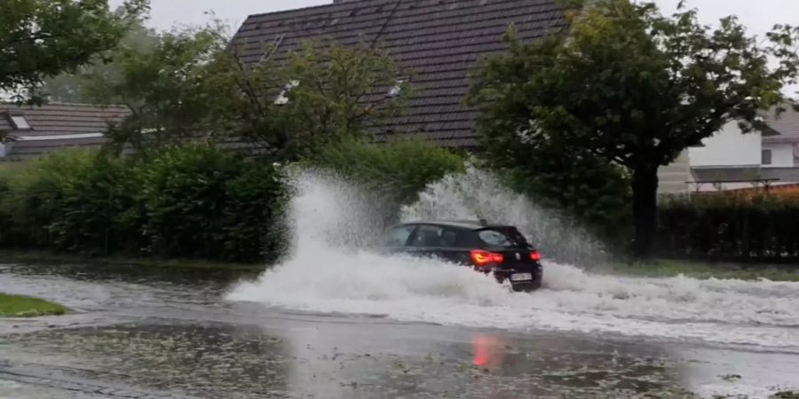 Unwetter in Teilen Bayerns