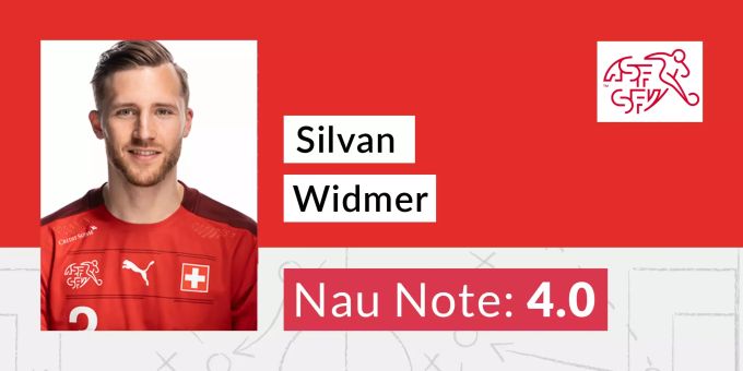 Die Nau.ch-Note für Silvan Widmer nach dem Spiel der Schweizer Nati gegen Italien. Silvan Widmer Schweizer nati