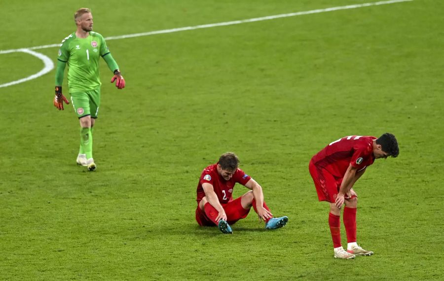 Dänemark muss sich England nach einem langen Kampf in der Verlängerung geschlagen geben.