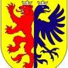 Wappen Adler Bär gelb blau rot