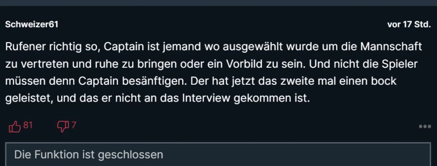 Die Kritik an Granit Xhaka scheint seine Gründe zu haben.