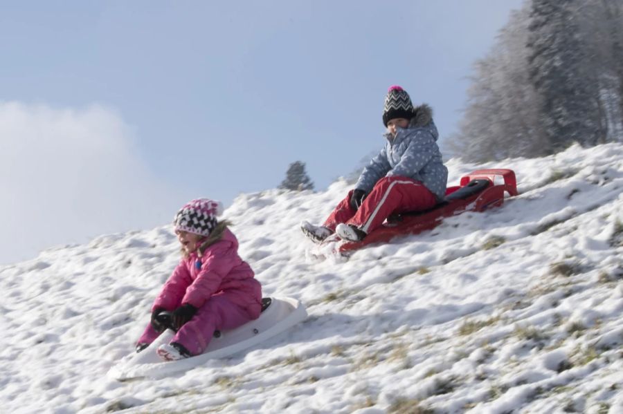 Kinder und Wintersport-Fans dürften sich über den Wintereinbruch freuen. (Archiv)