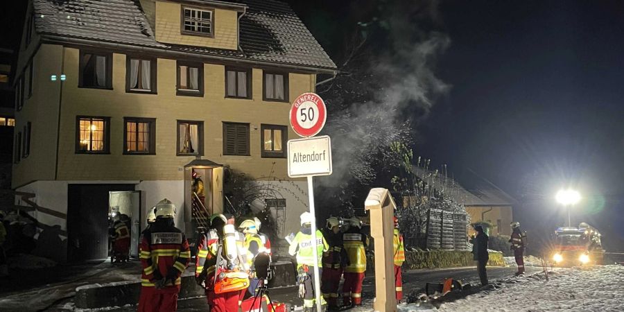 Altendorf: Brand in Heizungsraum