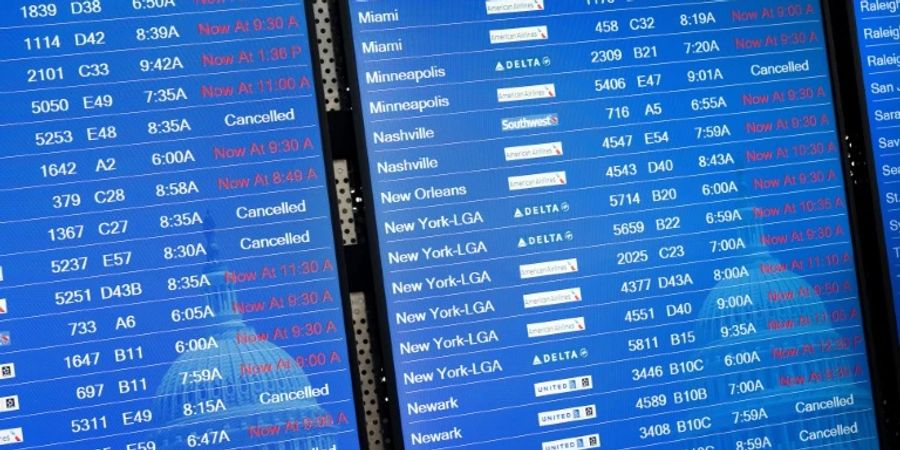 Verspätete Flüge an US-Flughafen