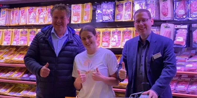 Die glückliche Gewinnerin Katja Lienhard