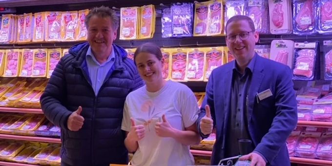 Die glückliche Gewinnerin, Katja Lienhard. Die glückliche Gewinnerin Katja Lienhard
